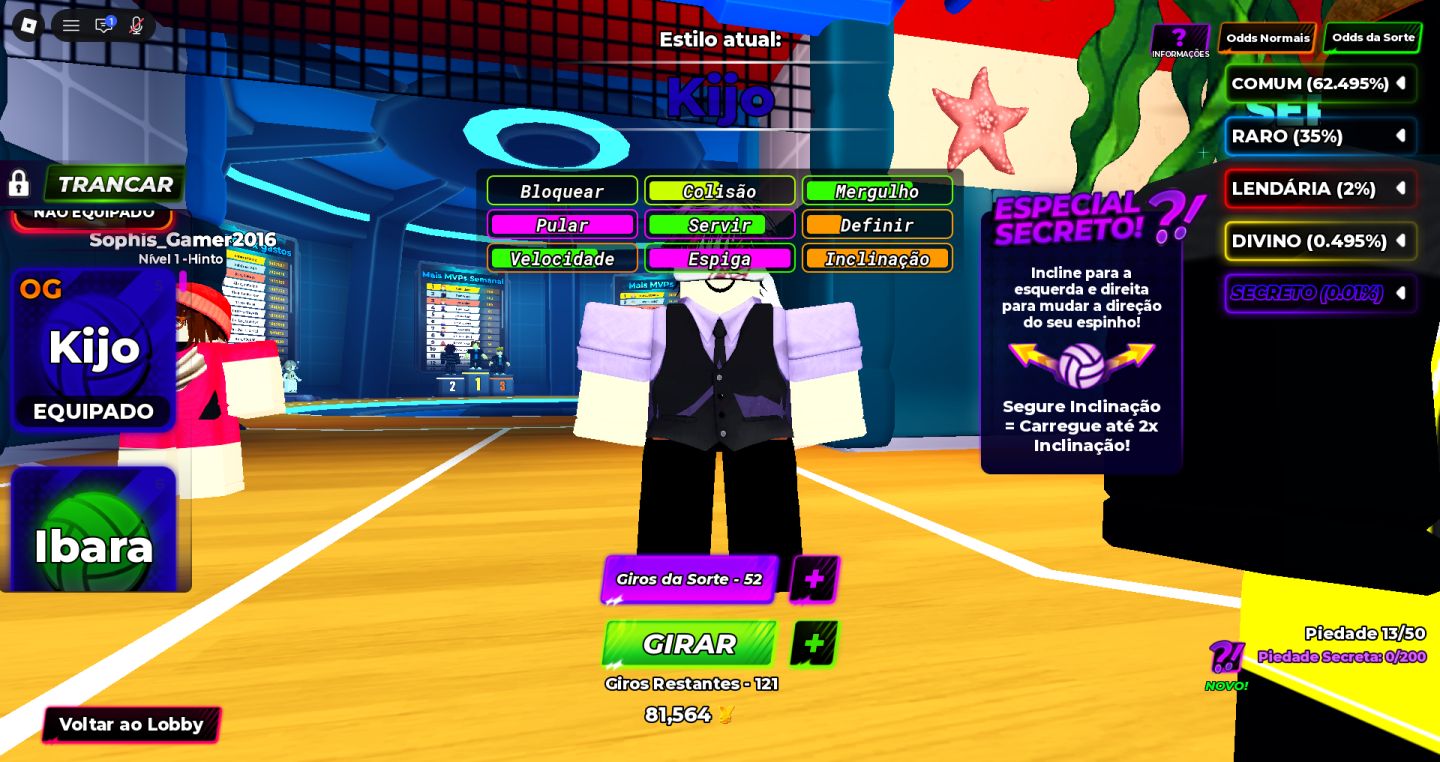 Melhor conta de Voleibol Legends