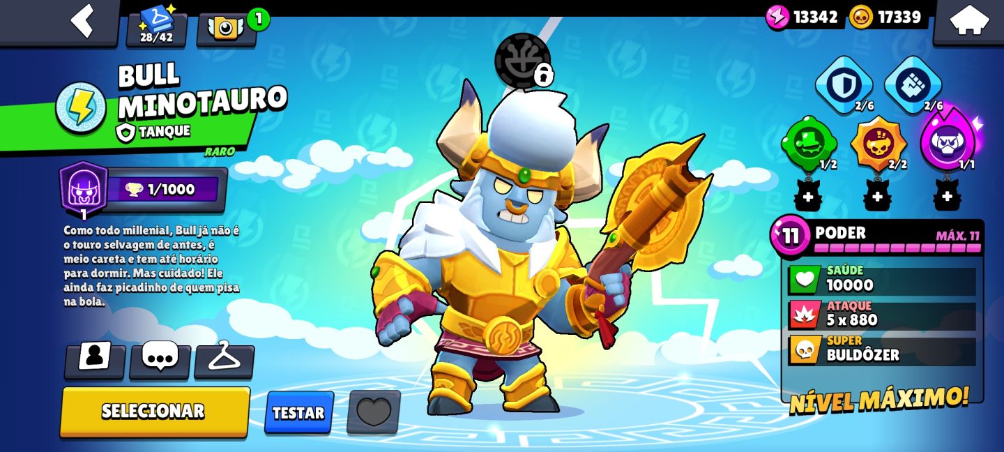CONTA BRAWL STARS 31K DE TROFÉUS LOTADA DE SKIN