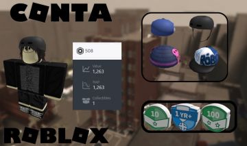 CONTA ROBLOX 2009 Com Ninja face + 500 Robux + 1k RAP + 4 Offsales [Unverified]