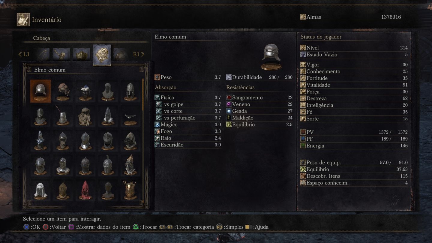 DARK SOULS 3 - ALMAS/ EQUIPAMENTOS/ ARMAS/ ANEIS E DEMAIS ITENS - Para PS4/PS5