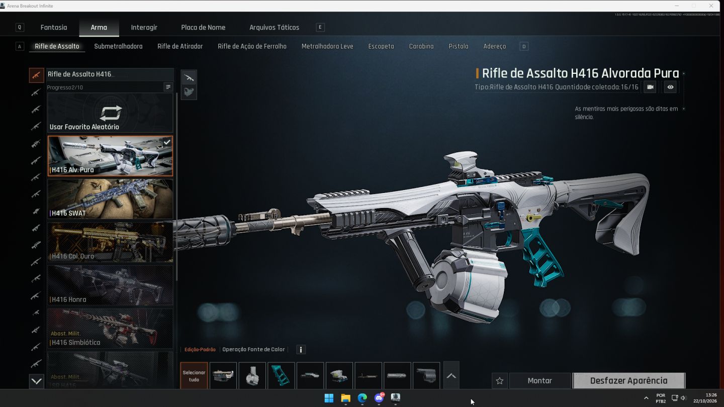 CONTA ARENA BREAKOUT | ABI | SKINS RARAS | EVITA | HK EVITA | S0 | REFJAO