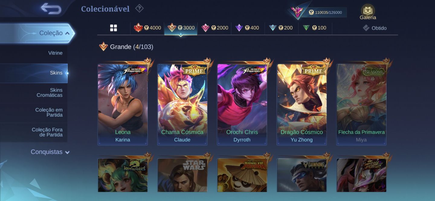 CONTA MOBILE LEGENDS GEMADA