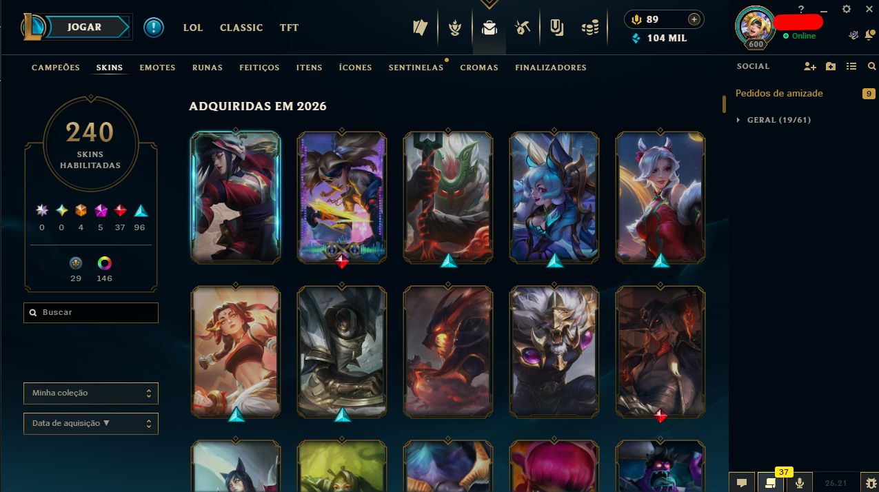 Conta de Lol/Valorant/Full Acesso / Bundle Champions 26 / Entrega Rápida