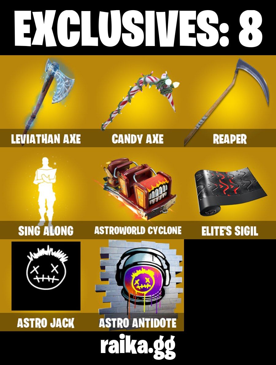 84 skins | Omegarok Leaviathan axe Candy axe reaper