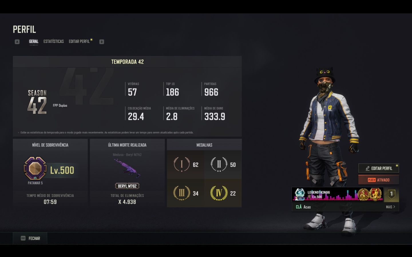 CONTA PUBG ARMAS PREGRESSIVA RARAS PERSONAGEM RAROS CONTA INSANA