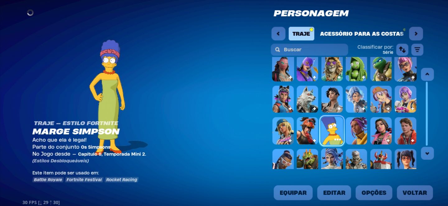 CONTA DE FORTNITE COM 189 SKINS pacote de apenas um show MTS PASSES E Parcerias