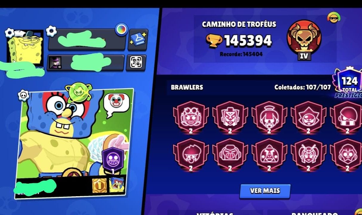 Conta brawl stars 140k de troféus