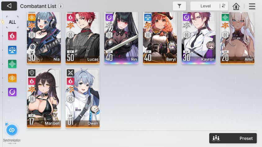 CZN TODOS PERSONAGENS +COPIAS E PARTNER falta 3 CHAR SÓ. LUKE E6 ARABELA PARTNER