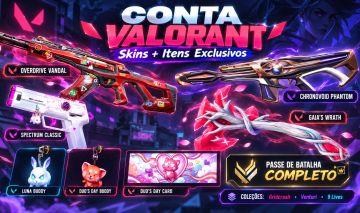 Conta Valorant | Overdrive + Chronovoid + Spectrum + Gaia | Itens Exclusivos