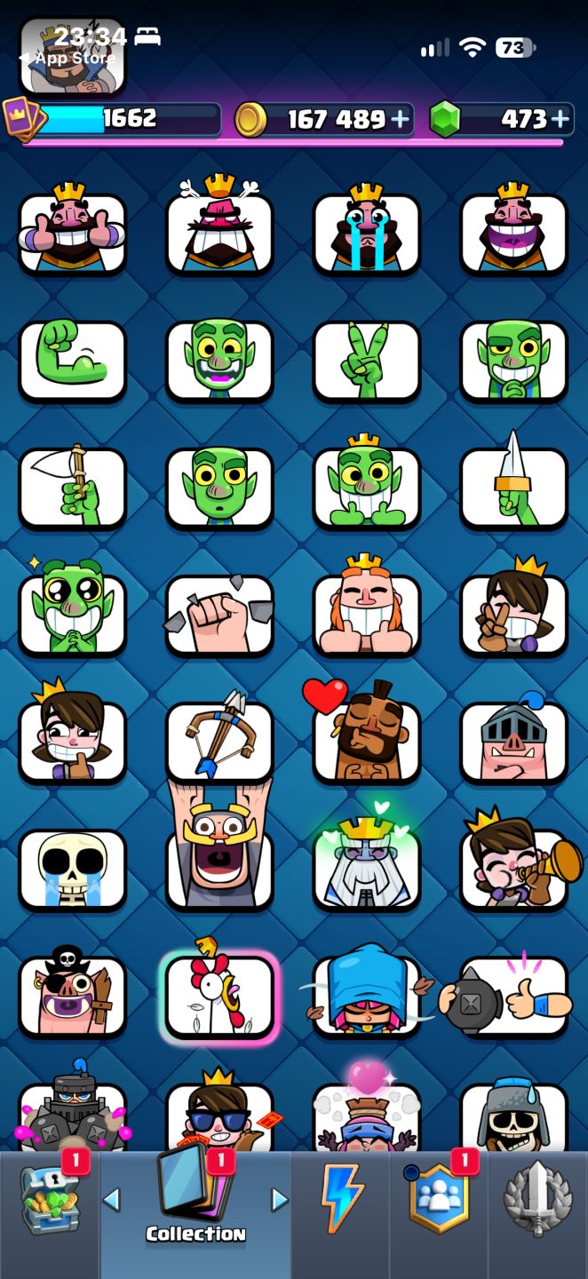 CONTA CLASH ROYALE NÍVEL 15 11500 TROFÉUS