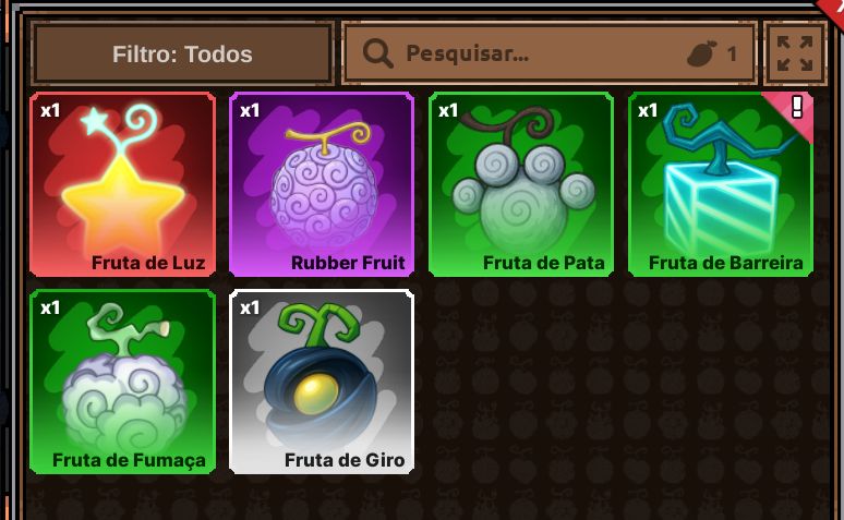 Frutas e mais! LOJINHA DE LEGEND PIECE NO PREÇINHO!