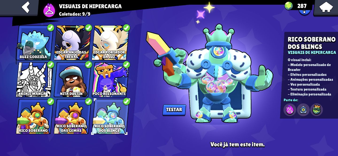 CONTA BRAWL STARS 2019(TODOS OS BRAWLERS 51K) + CLASH ROYALE 10K DE TROFÉUS