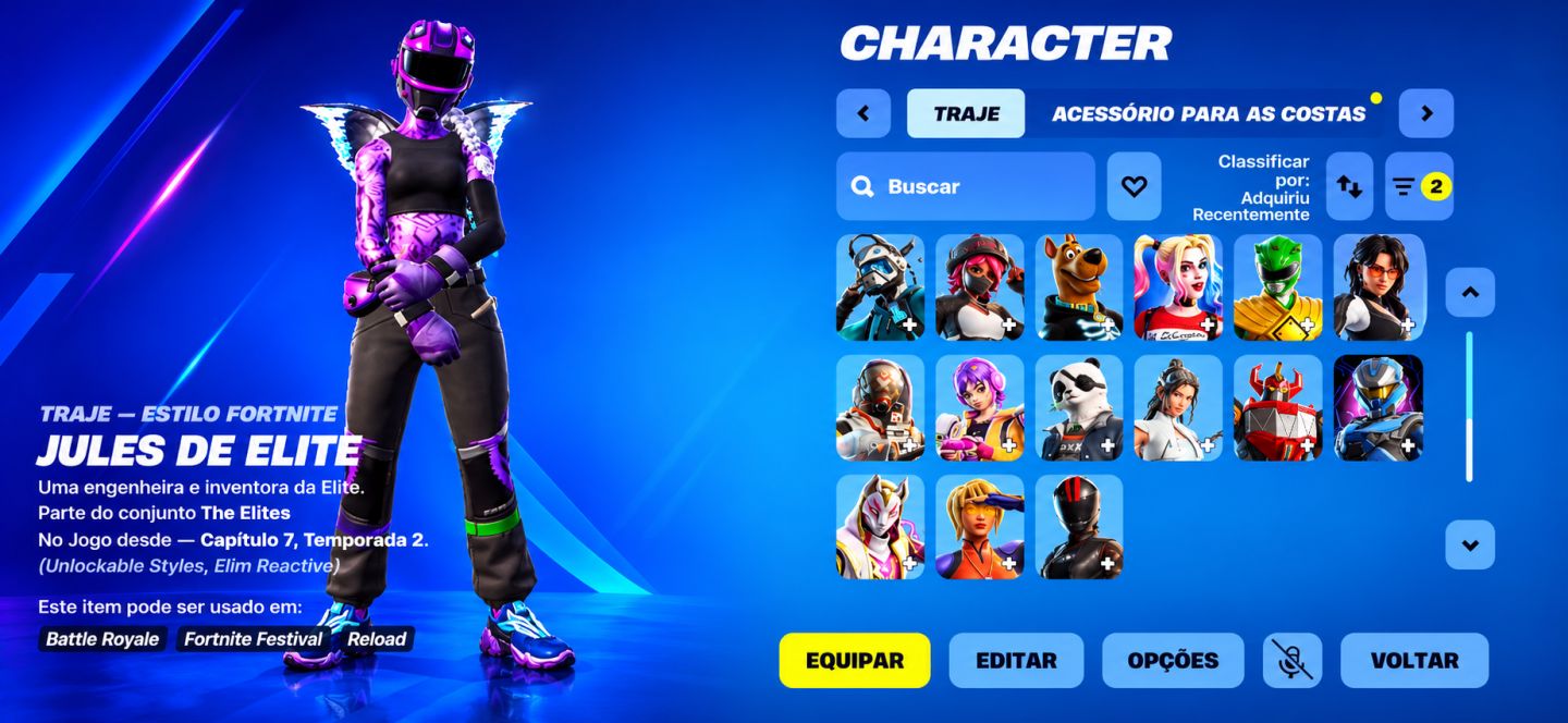 Conta Fortnite 48 Skins Harley Quinn Homer Scooby-Doo 600 VB ENTREGA AUTOMATICA!