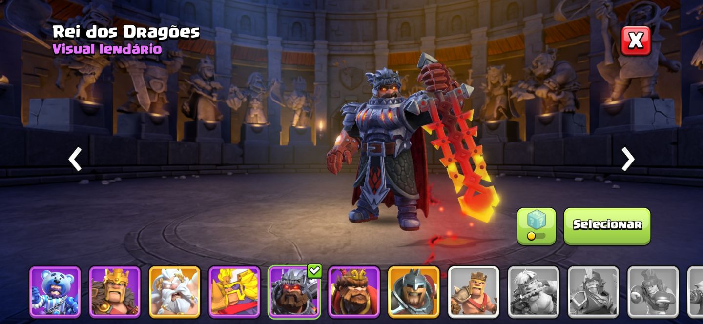 Clash of Clans - CV 14 (Muito upado), paisagens, skins de herói e itens mágicos