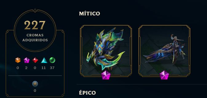 LOL BR LVL 610 FULLCHAMP | 581 SKINS | 3 ULTIMATE | 9 MÍTICAS | MAIN THRESH 415K