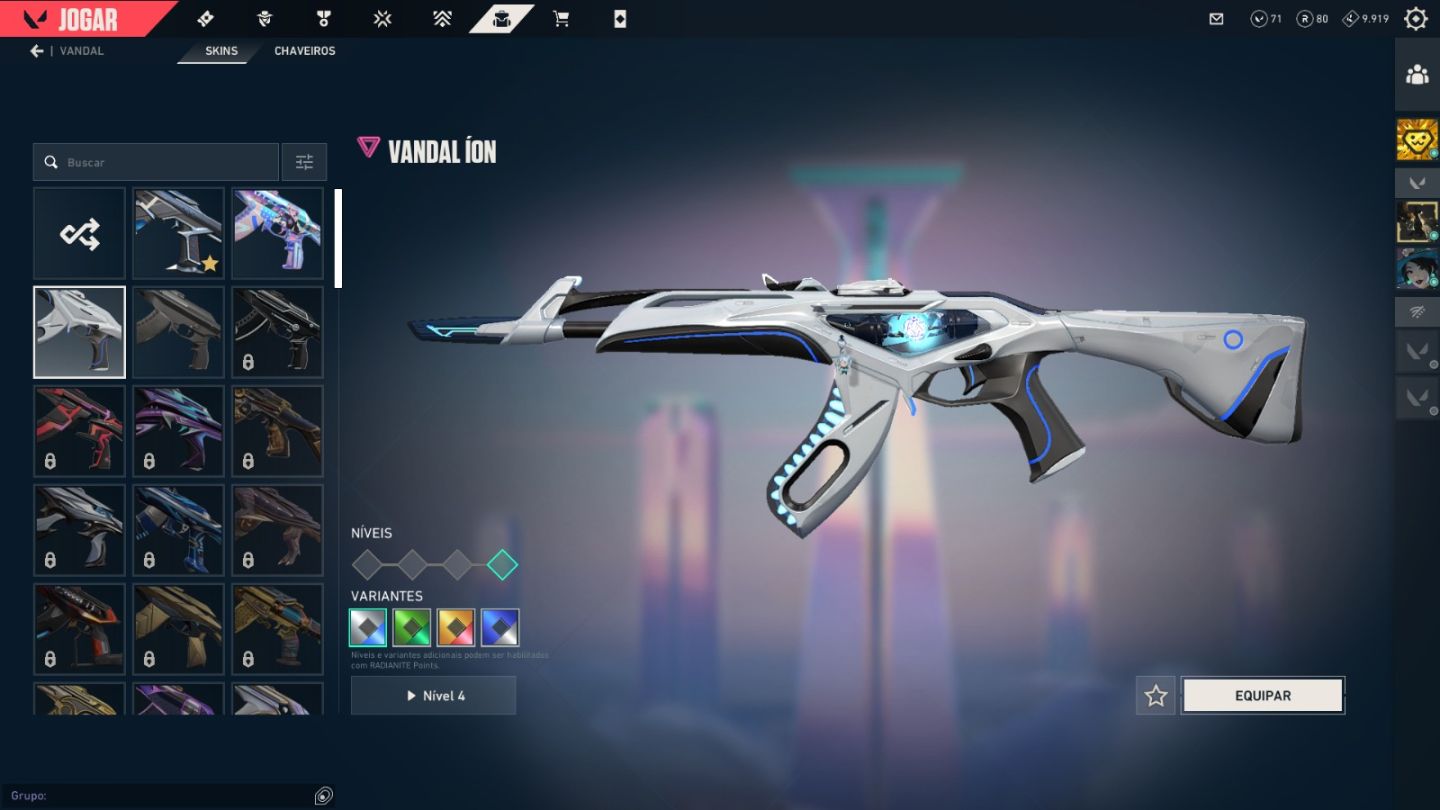 Conta valorant, lvl 139, ex ouro, pacote Nocturnum completo. Todos os agentes.