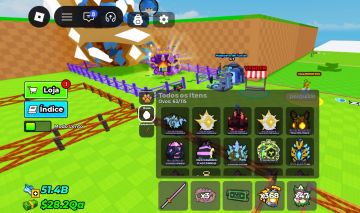 ÍNDICE 96% | PETS E OVOS 1B+ | CERCADO E ESTEIRA MAX | 4 SKINS ROBLOX