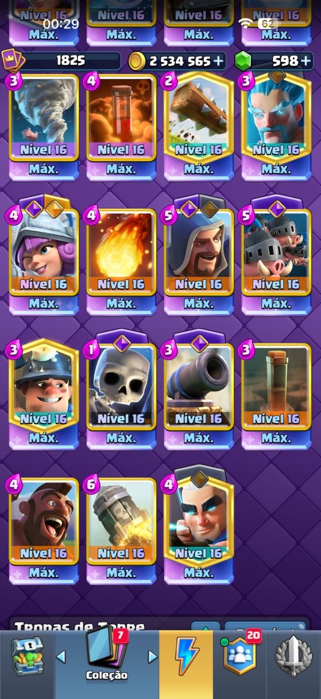 CONTA DE CLASH DE ROYALE DE ALTO NÍVEL À VENDA!
