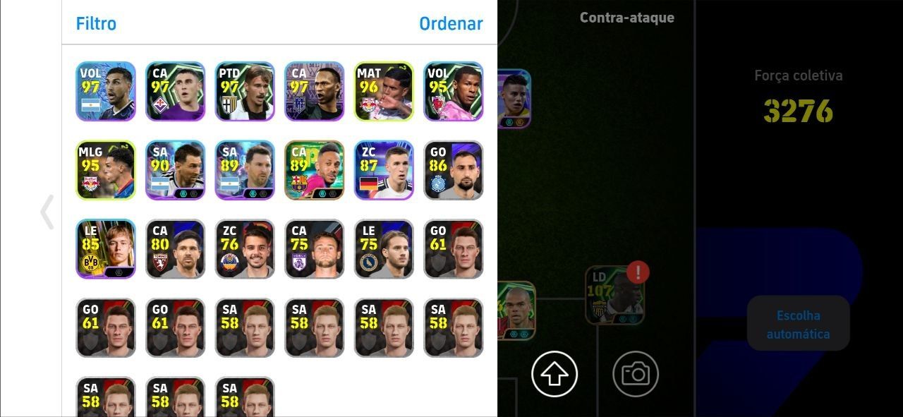 CONTA 3283+!! MESSI 110 + ZICO BLITZ + THURAM 107 + THE BEST + JAMES BLITZ E+++!