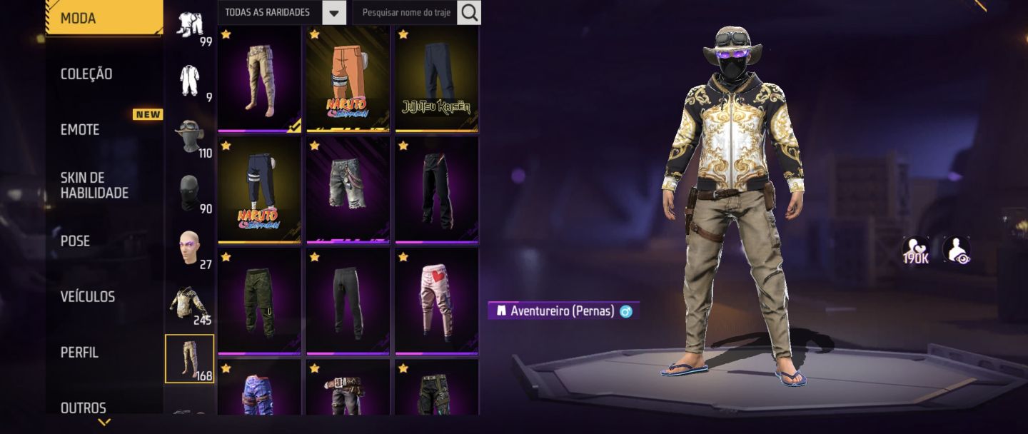 Conta free Fire antiga com 4,5,6,7 passe