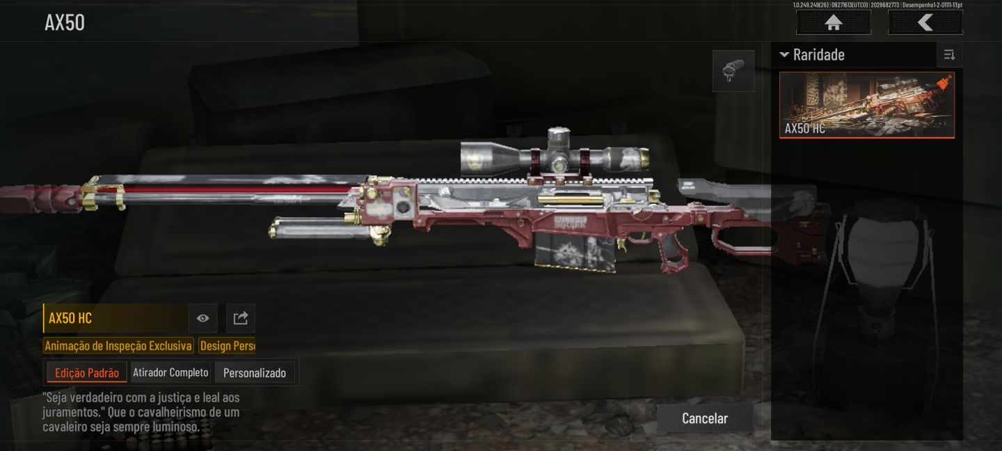 Conta Arena Breakout mobile 127m