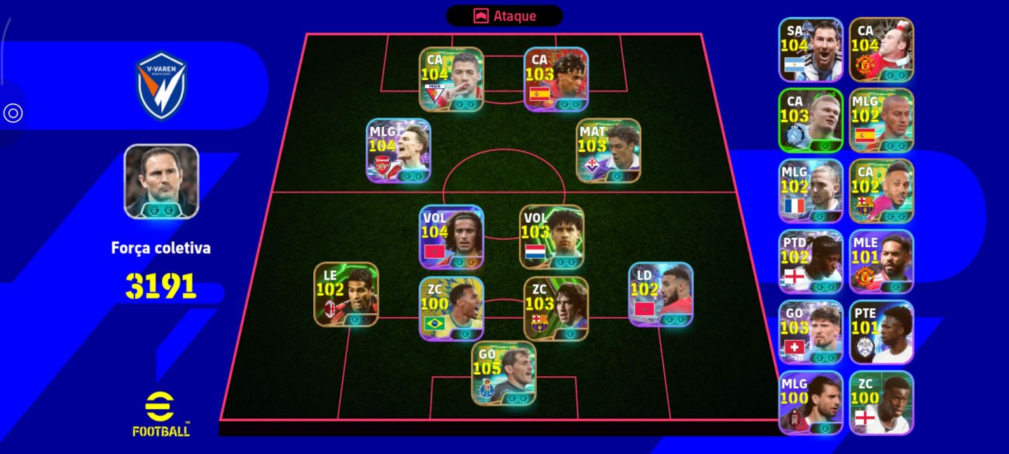 Odegard, bouaddi , Suares, 3191 de força / só Konami id