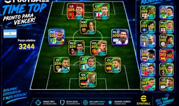 CONTA EFOOTBALL RARA!! NESTA + NEYMAR BLITZ + PACK PORTUGAL 3244 FORCA COLETIVA