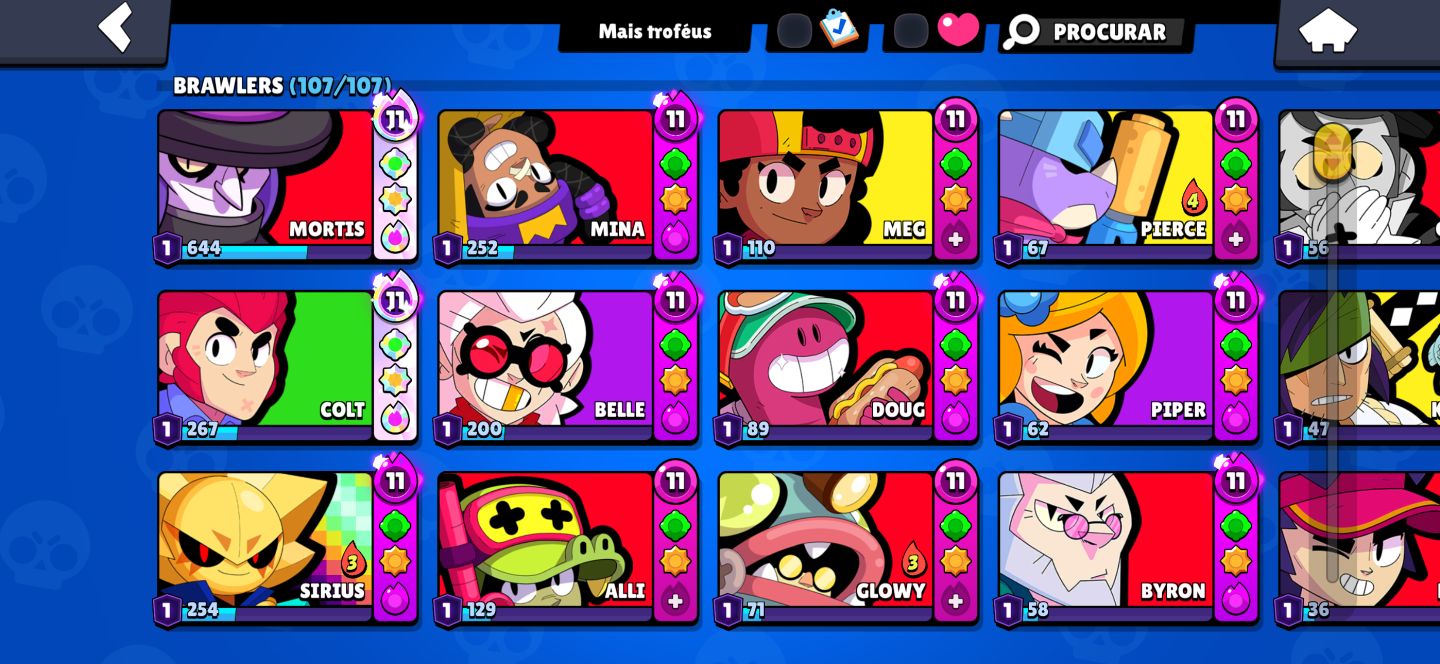 (PRA SAIR RÁPIDO) COMBO CONTA DE BRALW 2020 94K DE TROFÉUS + CONTA CLASH 10K