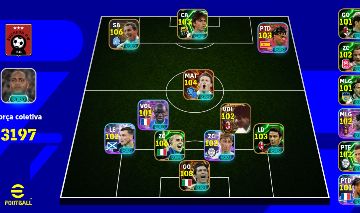 Conta Efootball 3197 de força Efootball mobile