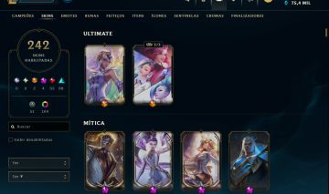 Conta LOL 242 Skins / kAI'SA kda All Out de Prestígio com Borda/2 ultimates