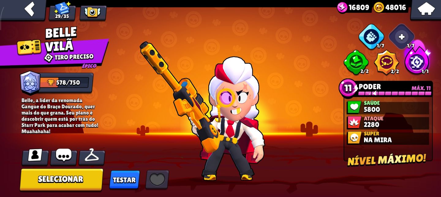 Conta de brawl stars muito rara