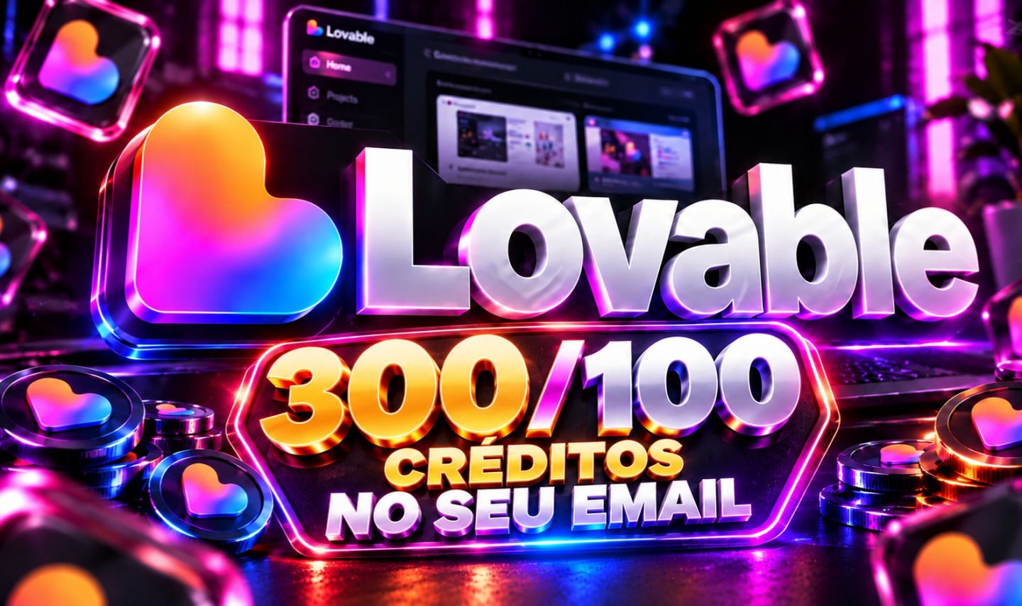 [Recarga Privada] Lovable 300/100 Créditos + Pro Lite | Direto no seu Email