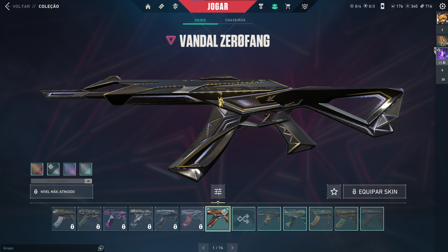 Conta de valorant diversas skins - Operator Rei Macaco, Vandal aemondir e etc...