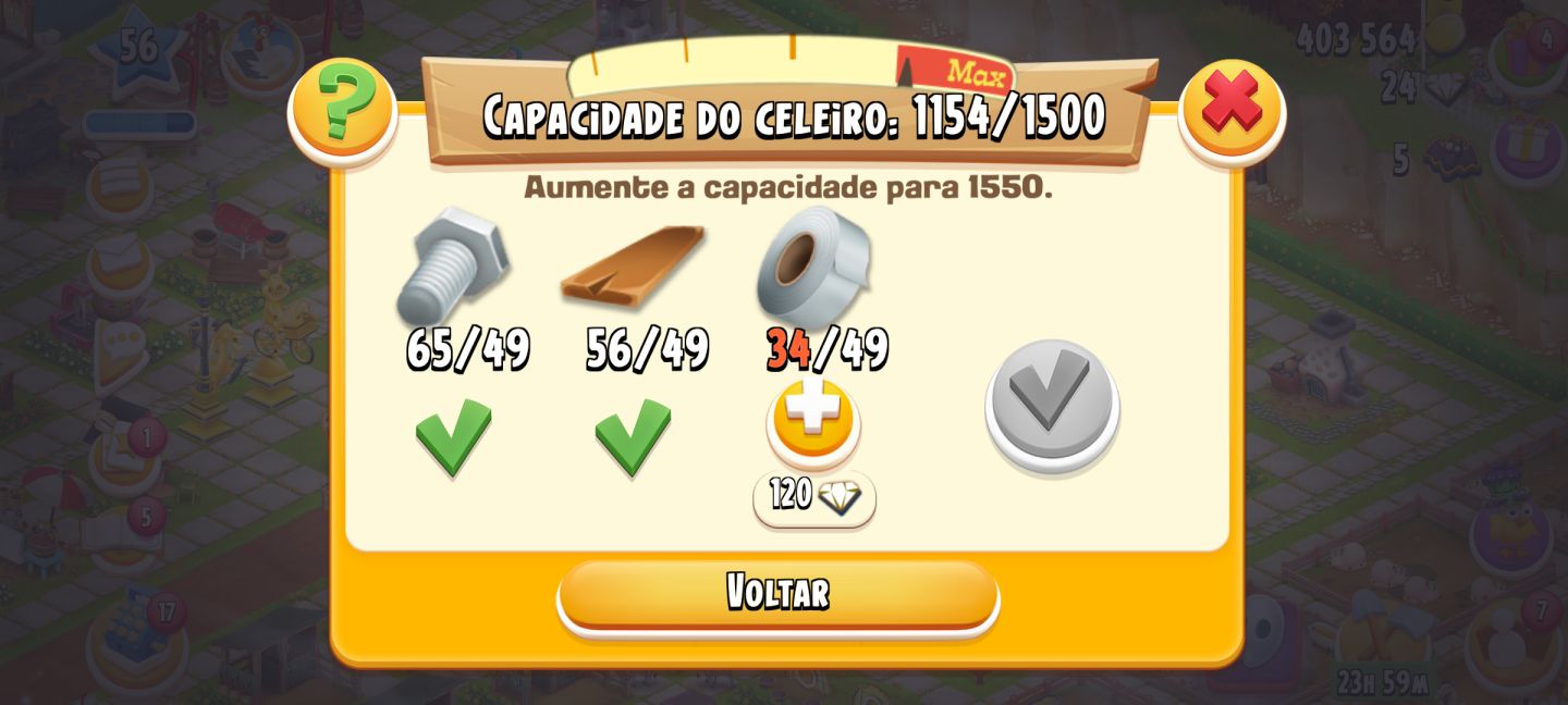 Conta Hay day nivel 56 a venda