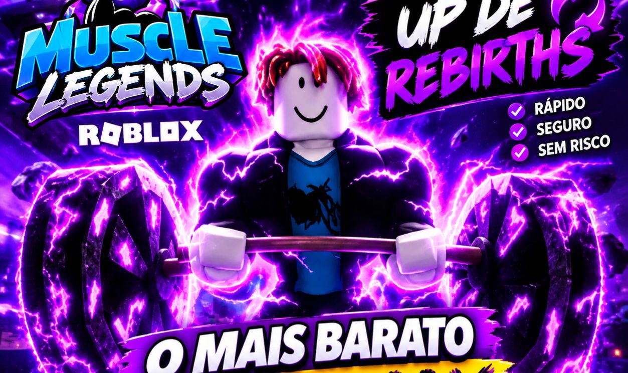 UP DE REBIRTHS E GAMEPASS MUSCLE LEGENDS!!! MAIS BARATO DA GGMAX!!!!
