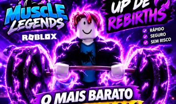 UP DE REBIRTHS MUSCLE LEGENDS!!! MAIS BARATO DA GGMAX!!!!