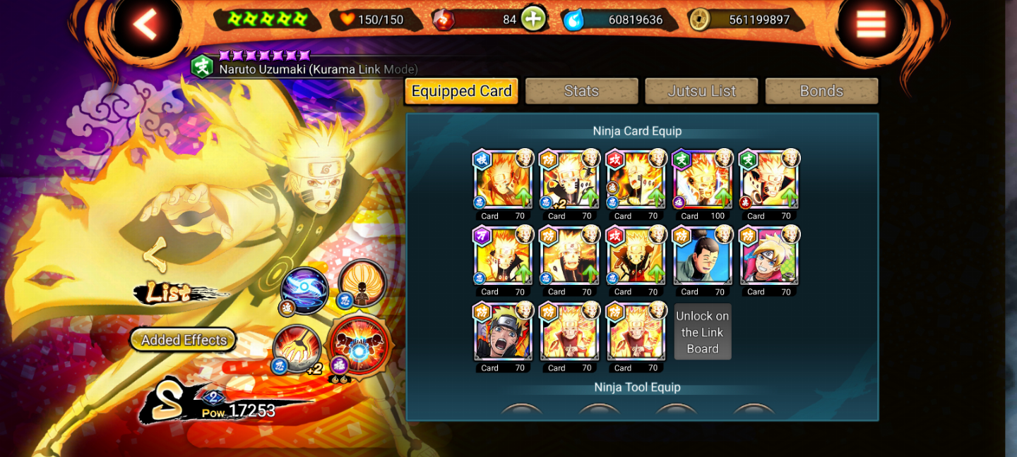 Conta de Naruto X Boruto ninja voltage