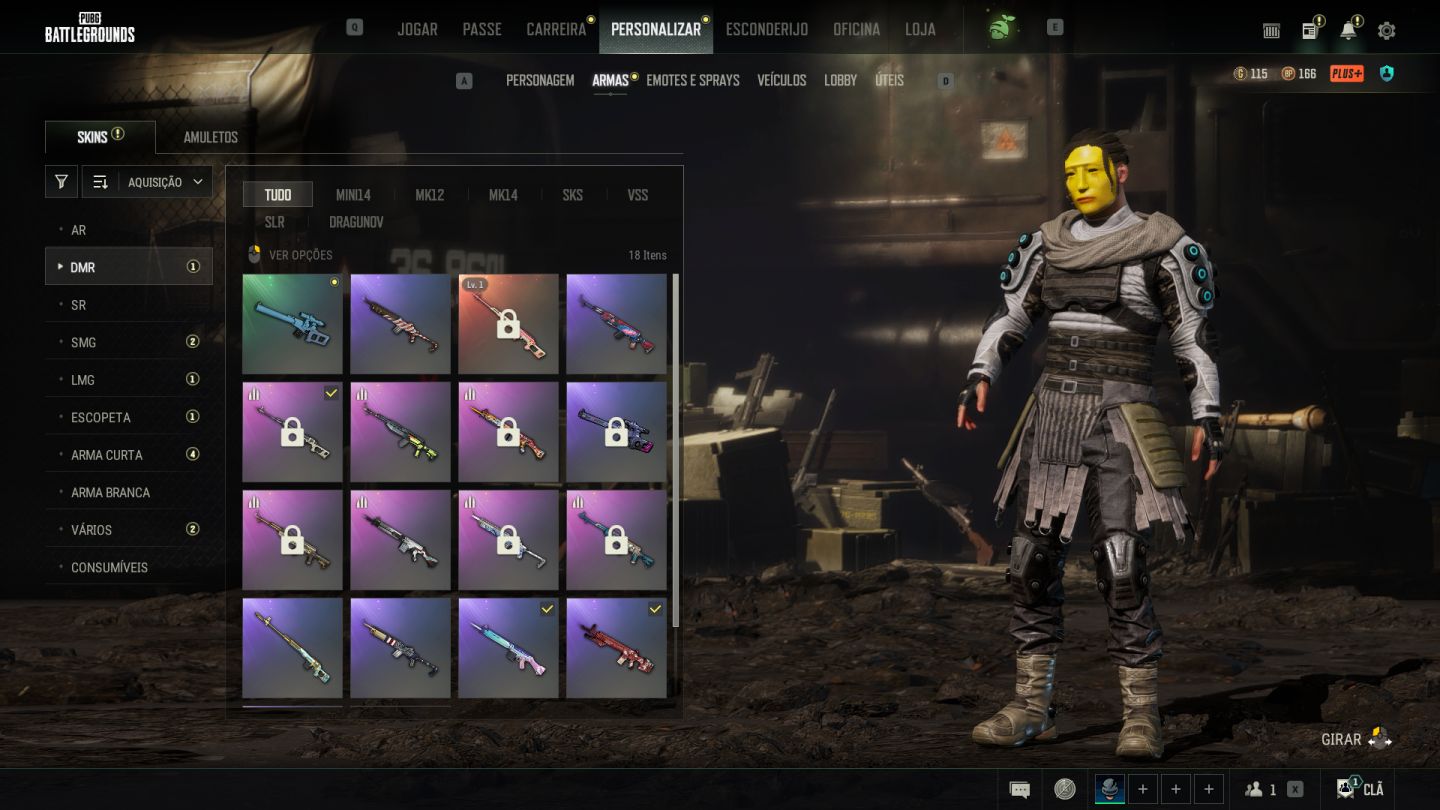 CONTA PUBG 6 PROGRESSIVE BERYL + AUG +ACE + 24 + kar98 MELHOR PREÇO DE MERCADO