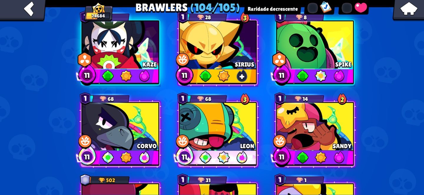 CONTA BS FULL || 75K TROFEUS || 300+ SKINS || SKINS RARAS || QSE FULL UPADA