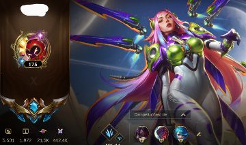 CONTA WILD RIFT LVL 175