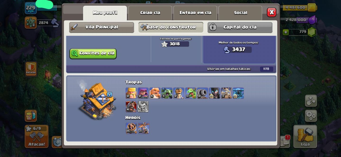 Clash of Clans CV17 quase full