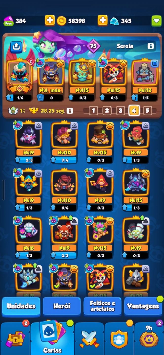 CONTA Rush Royale 2111% FL 1114 1076 VANTAGEM 1150