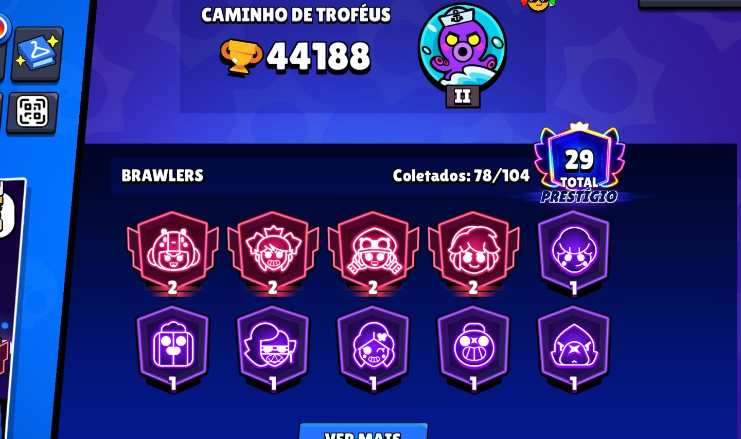 CONTA DE BRAWL STARS COM 44188,228 SKINS
