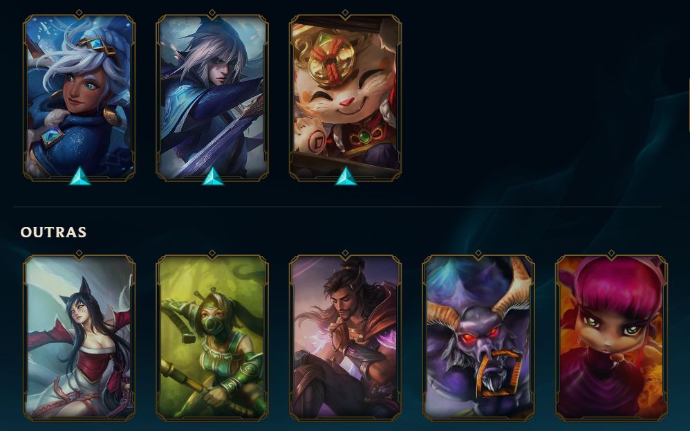 LOL BR | DIAMANTE IV | 97 SKINS | 2 MÍTICAS | 4 LENDÁRIAS | HONRA 5