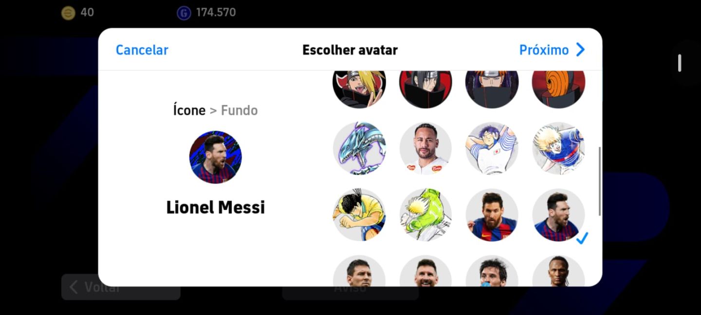 Conta Efootball APELONA/ Hazard 109, Bale 108, Gerd Muller 108 e MAIS JOGADORES