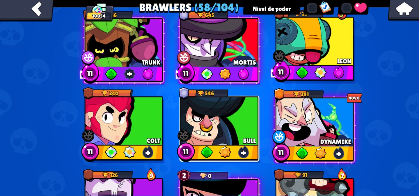 Conta brawl stars Linda pra começo e com 1 brawl pass
