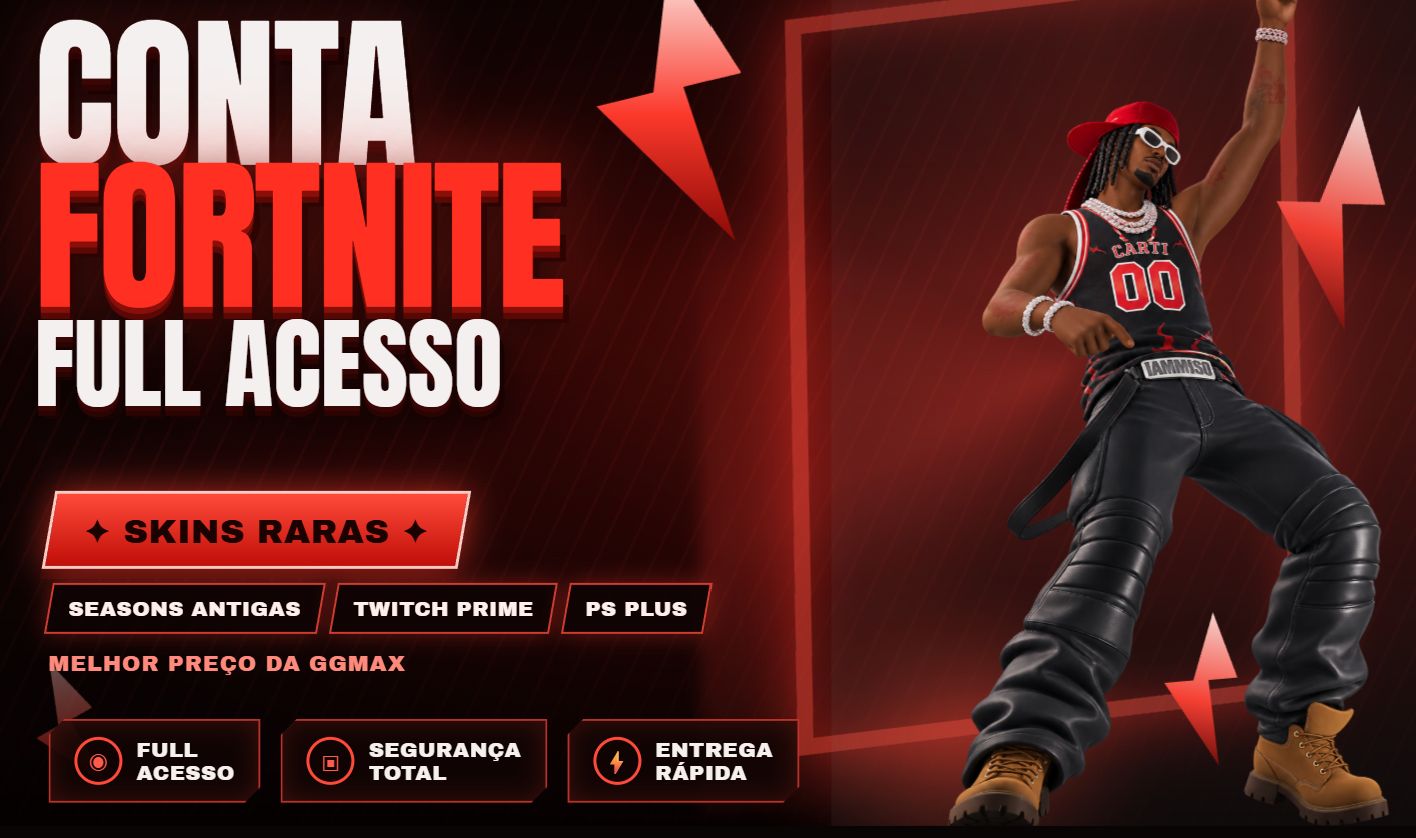 CONTA FORTNITE SEASONS ANTIGAS E PACOTES EXCLUSIVOS