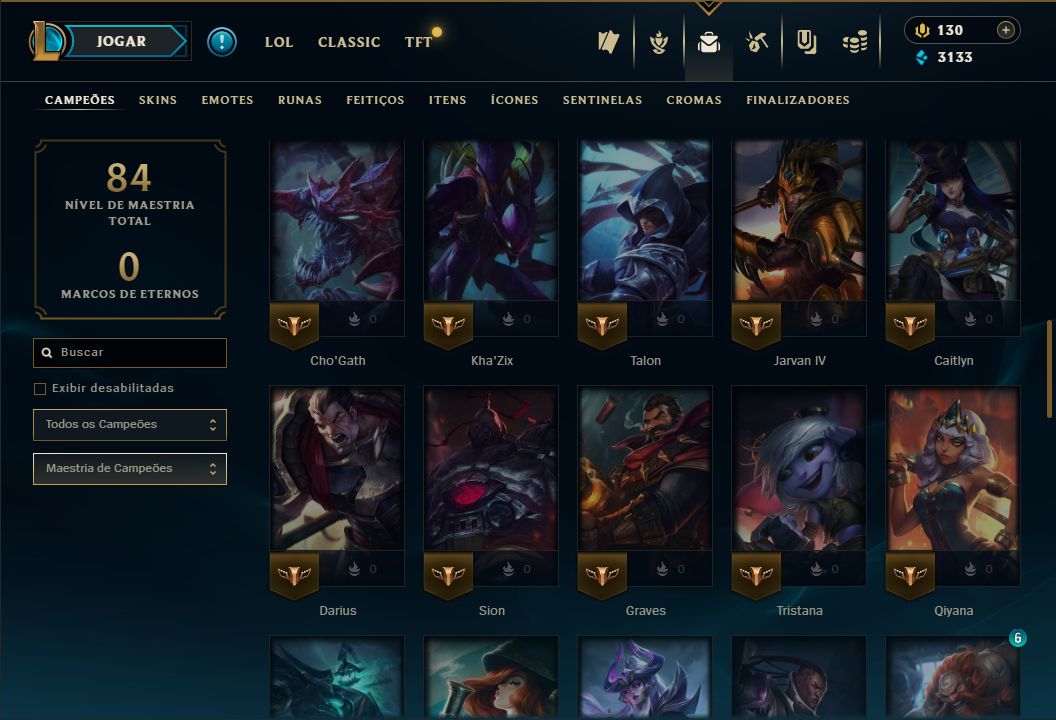 SKIN SHACO PANDEMÔNICO BORDA + [ PLATINA COM 70 PDLS ] + [ TROCA NICK ]