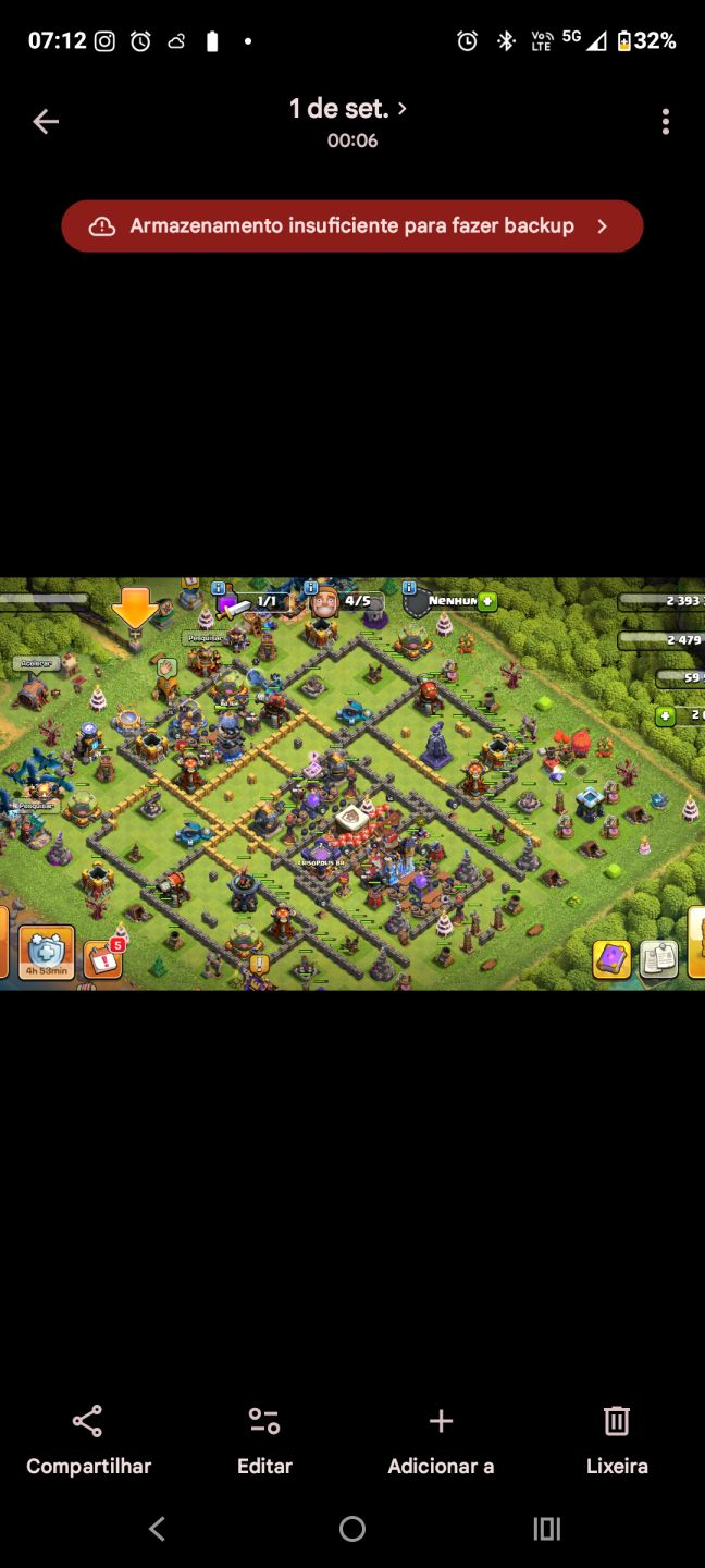 CONTAS CLASH OF CLANS