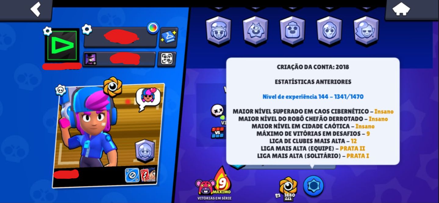 Conta 2018 Brawl Stars Com Shelly Stellar Pra Sair Logo!!!